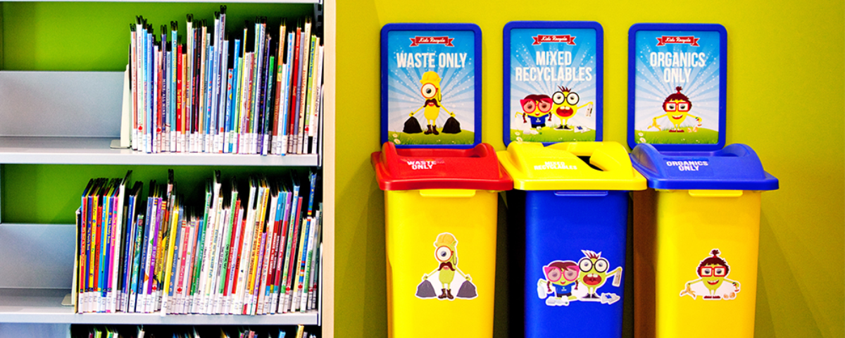 waste sorter bins for kids