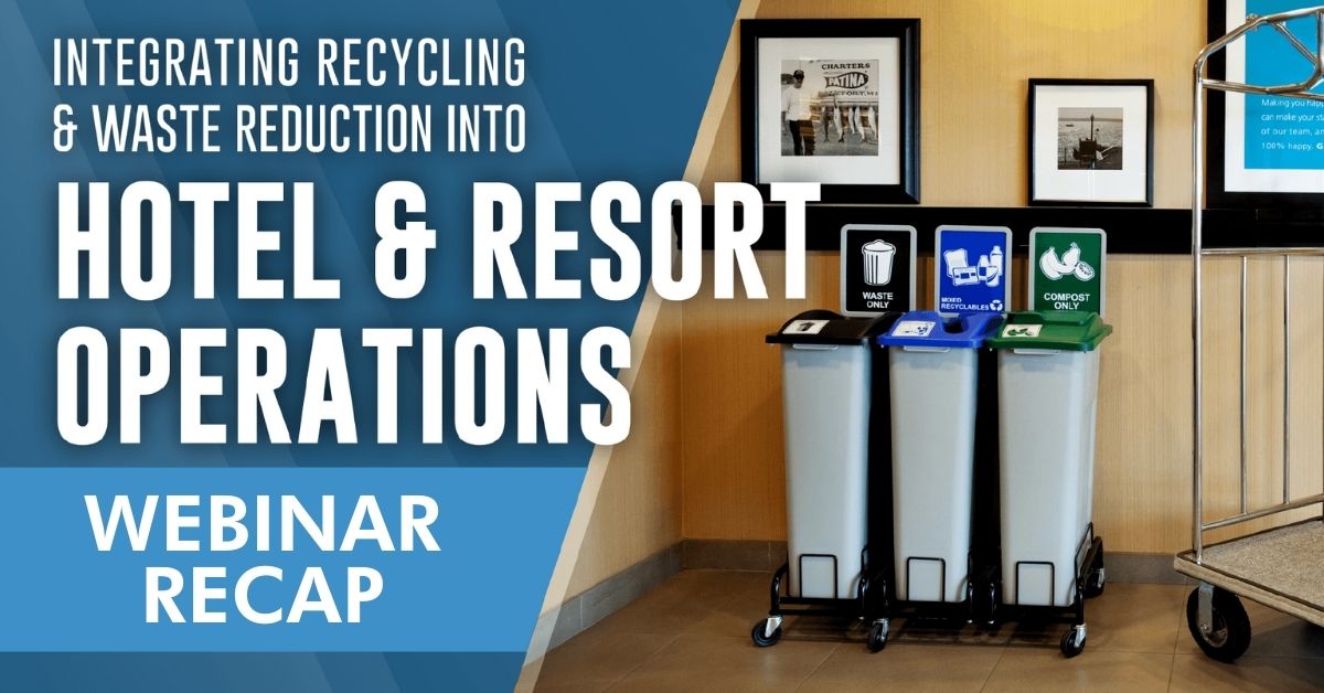 waste sorter bins, integrating recycling and waste reduction into hotel and resort operations