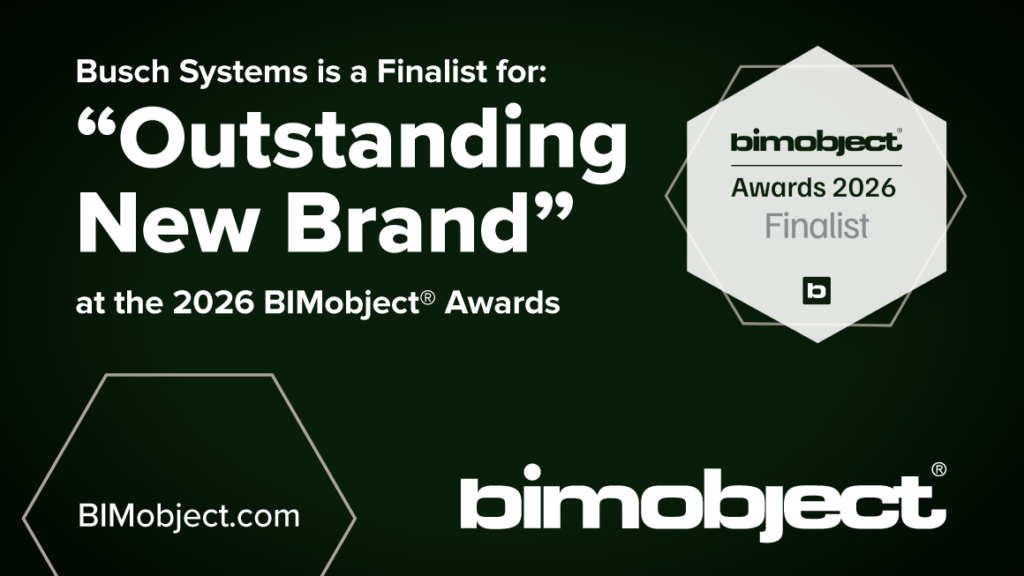 Outstanding New Brand award badge from BIMobject