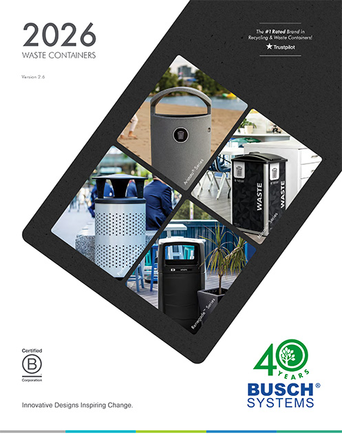 cover of 2026 waste products catalog for Busch Systems