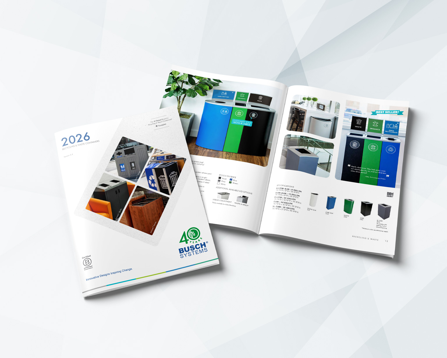 images of catalog for recycling and waste bins