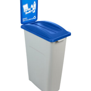 WASTE WATCHER - Single - Kit - Mixed Recyclables - Swing - Grey-Blue