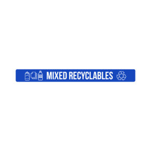 FUSION - Label - Front-Load - Mixed Recyclables - Blue