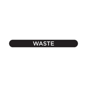 ASCEND - Label - Waste - Black-White