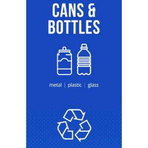 FUSION - Sign - Body - Cans & Bottles - Blue