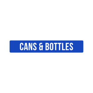 FUSION - Label - Hd Front-Load - Cans & Bottles - Blue