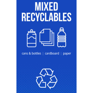 FUSION - Sign - Body - Mixed Recyclables - Blue