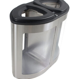 BOKA - Double - Unit - Clear - Full - Stainless Steel-Clear