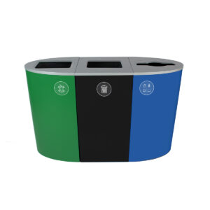 SPECTRUM [CU16-001801] - Triple - Kit - Organics-Waste-Mixed Recyclables - Full-Full-Mixed - Dark Green-Black-Blue