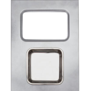SPECTRUM - Single - Lid - Cube - Xl - Ashtray - Full-Ashtray - Silver Sparkle