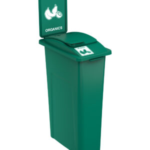 WASTE WATCHER - Single - Kit - Standard - Organics - Vented Lift - Dark Green