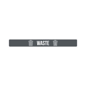 FUSION - Label - Front-Load - Waste - Dark Grey