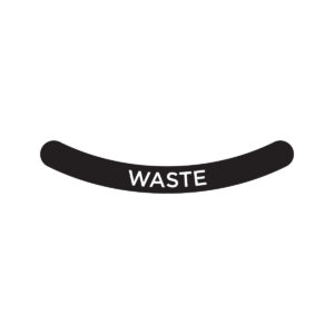 ASCEND - Label - Waste - Black-White