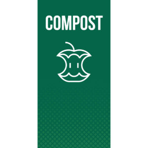 FUSION - Sign - Door - Compost - Green