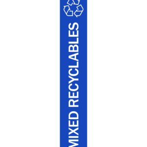 VISTABIN - Label - Mixed Recyclables - Blue