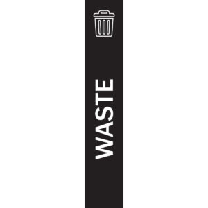 VISTABIN - Label - Waste - Black
