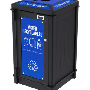 FUSION - Single - Kit - Top Load - Mixed Recyclables - Mixed - Black-Blue