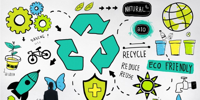 recycling graphic icons